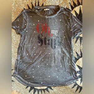 Maurices | Oh My Stars! Gray Starred Shirt
